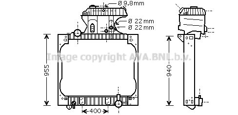 AVA QUALITY COOLING Радиатор, охлаждение двигателя MN2043